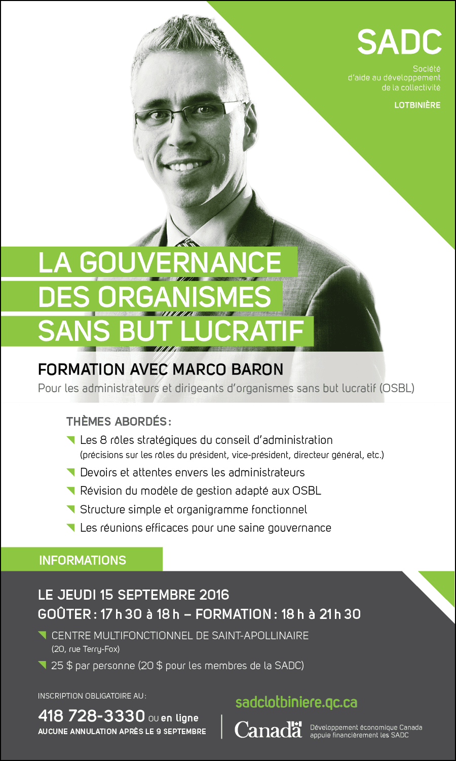 LA GOUVERNANCE DES ORGANISMES SANS BUT LUCRATIF